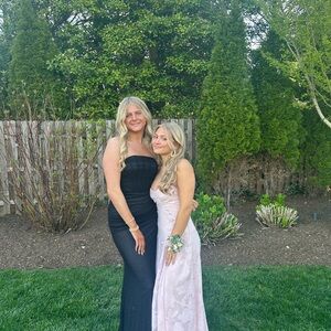 Elegant Black and Pink Formal Dresses